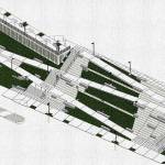 A rendering of what the downtown staircase will look like once its completed. Rendering courtesy of Tyler Hemstreet