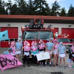 This year, 10 runners donned diapers and ran from Hoyt Road to South 320th Street for March of Diapers. Olivia Sullivan/staff photo