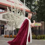 Ted Colby was crowned Diaper King at the March of Diapers celebration on April 6. Olivia Sullivan/staff photo