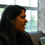 Elisa talks about escaping her abusive situation and starting over for her children and herself. Haley Donwerth/staff photo