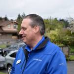 Lennar division president Bill Salvesen discusses everything that went in to getting Elisas home ready for her family to move in to. Haley Donwerth/staff photo