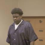 Robbie Thompson, a 16-year-old Federal Way resident accused of murdering a 79-year-old Puyallup grocery store owner on April 27, pleaded not guilty on May 3 to seven counts, including murder and robbery. He is being charged as an adult. Olivia Sullivan/staff photo