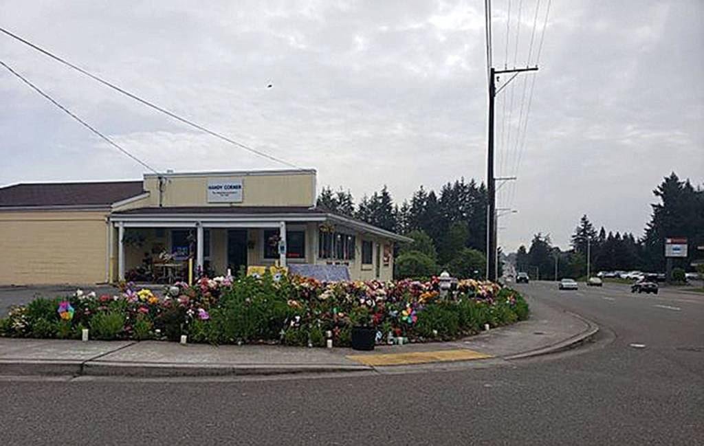 The Handy Corner Store in Puyallup where 79-year-old Soon Ja Nam was murdered during an armed robbery April 27. The Puyallup community came together to support the Nam family during this difficult time. Haley Donwerth/staff photo.