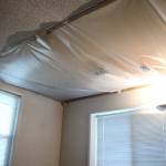A room inside the Vaughns house has only a tarp as a cover due to their damaged roof. Olivia Sullivan/staff photo