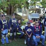 Guardian Roofing employees donated their time and expertise to the Halo Project giveaway. Olivia Sullivan/staff photo