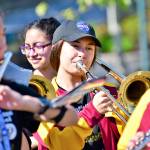 The Thomas Jefferson High School Band performs. Photo courtesy of Bruce Honda