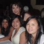 The author (center) with Lori Matsukawa (back) with two other Unity convention attendees in 2008. Photo courtesy of Samantha Pak
