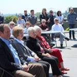 From left to right: Federal Way City Council member Mark Koppang, Federal Way Performing Arts Foundation members Jeanne Burbridge, Mary Gates and Joann Piquette. Olivia Sullivan/staff photo