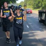 FWPD having fun carrying the torch for the annual Special Olympics Torch Run May 31. Photo courtesy of FWPD