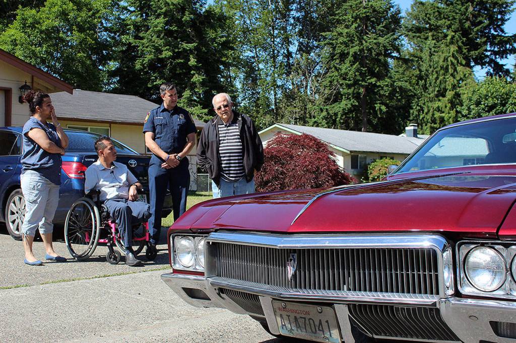 All proceeds earned from the auction of the 1970 Buick Riviera will go to the Barco family. Olivia Sullivan/staff photo