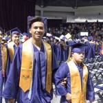 Students walk during the graduation ceremony. Photo courtesy of Federal Way Public Schools