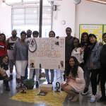 A group of family members, friends, and Credible Messenger members gather to honor the life of Cameron Wilson on June 14. Olivia Sullivan/staff photo