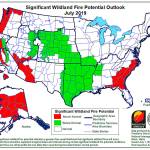 A map by the National Interagency Fire Center in Boise, Idaho, shows Northwestern Washington having an above average potential for wildfires this season. Courtesy photo.