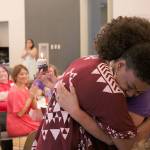 Kathie Nguyen embraces Eileen & Callies Place founder Dr. Natalie Ellington. Celebrate 18!, hosted on July 13, was also the day of Ellingtons birthday. Olivia Sullivan/staff photo