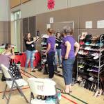 Clothes, shoes and jewelry were neatly placed on display racks to provide the birthday girls with a shopping experience. Olivia Sullivan/staff photo