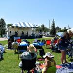 Attendees enjoyed the three different live bands jamming out for the fest at Town Square Park. Haley Donwerth/staff photo