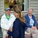 Students meet the audience members after their Village green performance. Olivia Sullivan/staff photo