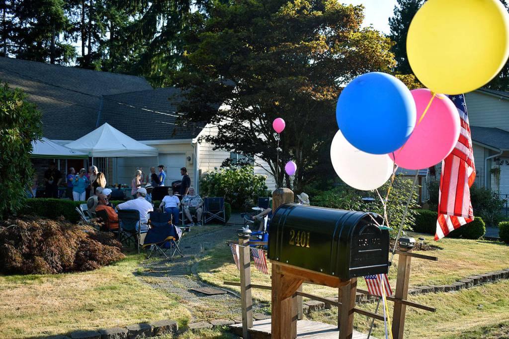 Balloons were a popular decoration for National Night Out Aug. 6. Haley Donwerth/staff photo