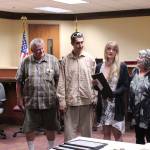 Bridie Clevenger, second from right, shares how Federal Way Community Court saved her life since she joined in July 2018. Olivia Sullivan/staff photo