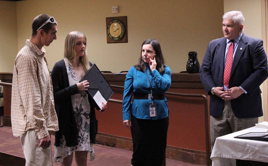 Federal Way Municipal judges Rebecca Robertson and Dave Larson work with individuals who make repeat appearances in the courtroom to end the cycle of criminal behavior. Olivia Sullivan/staff photo