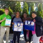 Benjamin Bowman, right, has been working as a Waste Management intern during his summer break from UW-Tacoma. Courtesy photo