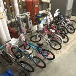 Some of the new bikes that Officer Jae An helped to get for scholars with perfect attendance at Lake Grove Elementary. Photo courtesy of the Federal Way Police Department