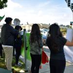 Students from TAF@Saghalie marched out of their school to bring awareness to climate change and encourage people to get involved. Haley Donwerth/staff photo