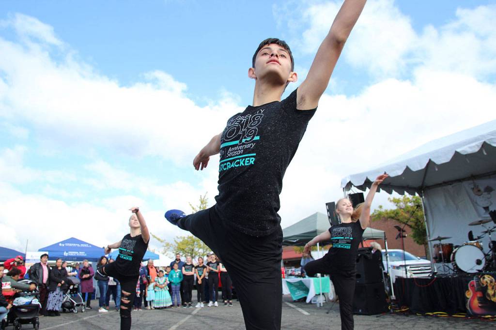 Dancers from Evergreen City Ballet perform at the Taste on Saturday, Sept. 28.