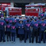 Jane Chaney, front in pink helmet, is a breast cancer survivor. Olivia Sullivan/staff photo