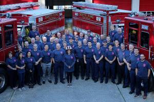 South King Fire sports new shirts in support of Breast Cancer Awareness month