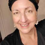 Ovarian cancer survivor Marcie Shannon shows off one of her wigs. Courtesy photo