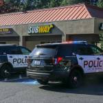 Federal Way police responded to an armed robbery at a Subway sandwich shop located in the The Quad Shopping Center along 1st Avenue South in Federal Way. Photo courtesy of Evergreen Media Production