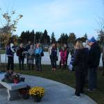 Attendees gather to share stories and memories of Sarah Yarborough at Federal Way High School on Friday, Oct. 11. Olivia Sullivan/staff photo