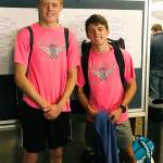 Decaturs Jacob Buchan, left, and Elden Buchan pictured after securing a third place finish at West Central Districts tennis tournament. Courtesy photo