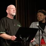 Robert Jack, a Reach Out member, shares his story at the Nov. 7 benefit breakfast at Journey Church in Federal Way. Olivia Sullivan/staff photo