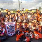The Federal Way Hawks 10U team poses with the champion banner after winning the Northwest Regional Championship on Sunday, Nov. 24. Courtesy photo