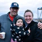 The Naccaratos smile for a photo at the Town Square Park Christmas tree lighting. Haley Donwerth/staff photo