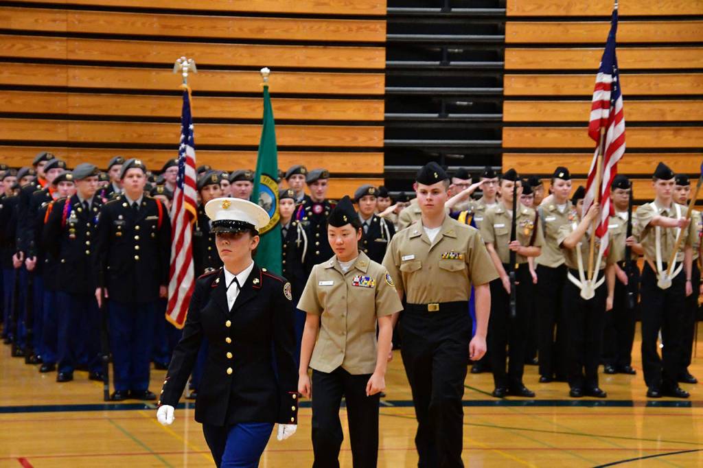 Federal Way, Todd Beamer shine at Jr ROTC Drill competition