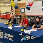 Three Decatur seniors sign National Letters of Intent for softball