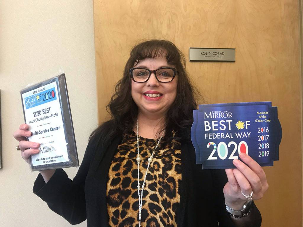 Multi-Service Center was recognized with a first place award for best Local Charity/Non-Profit. Cindy Ducich/staff photo