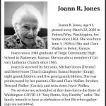 Joann R. Jones obituary