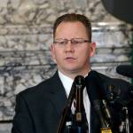 State Superintendent of Public Instruction Chris Reykdal talks to the media on March 12 in Olympia. (AP Photo/Rachel La Corte, file)