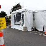 A COVID-19 screening tent outside of Enumclaw Medical Center opened on March 11. (Photo by Ray Miller-Still/Sound Publishing)