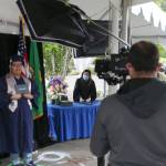 A Todd Beamer High School senior smiles during the graduation walk recording on May 20. Olivia Sullivan/staff photo