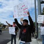 Protesters in Federal Way on Sunday, May 31. Olivia Sullivan/staff photo