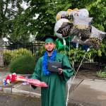 A graduate of FWPS Truman Campus Open Doors shows off his diploma. Photo courtesy of Federal Way Public Schools