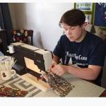 Rafferty Escame, 17, created a YouTube video to show others how to make masks for protection during COVID-19.