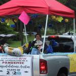 Decatur senior rides in style at the goodbye parade on Friday, June 12.