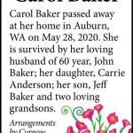 Carol Baker | Obituary