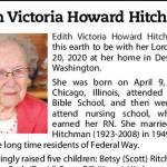 Obituary: Edith Victoria Howard Hitchman